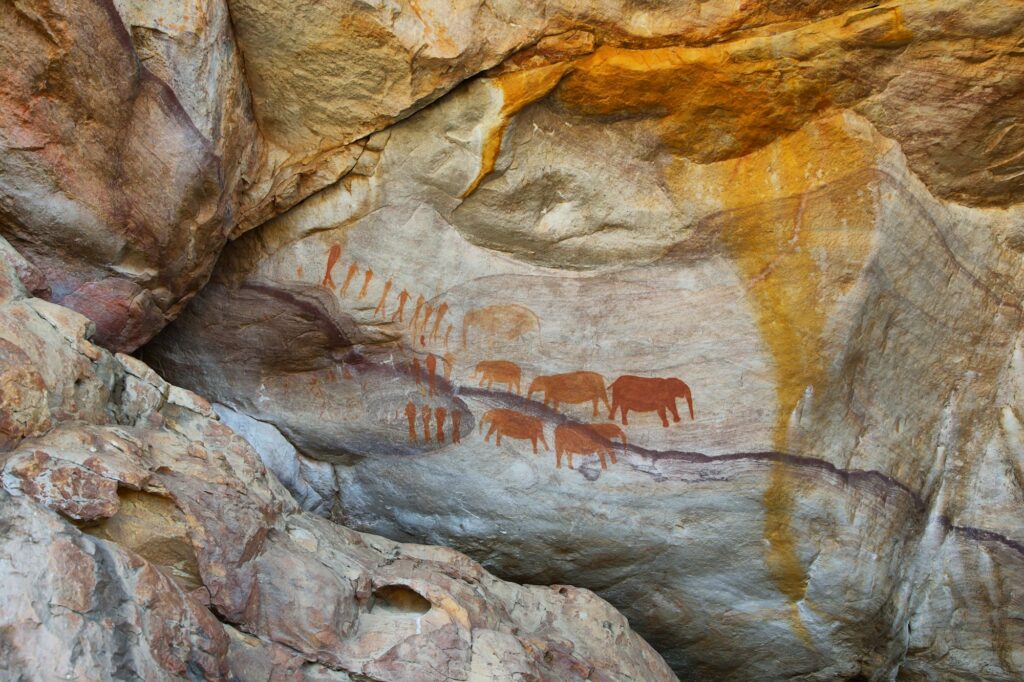Bushman cave paintings in Cederberg